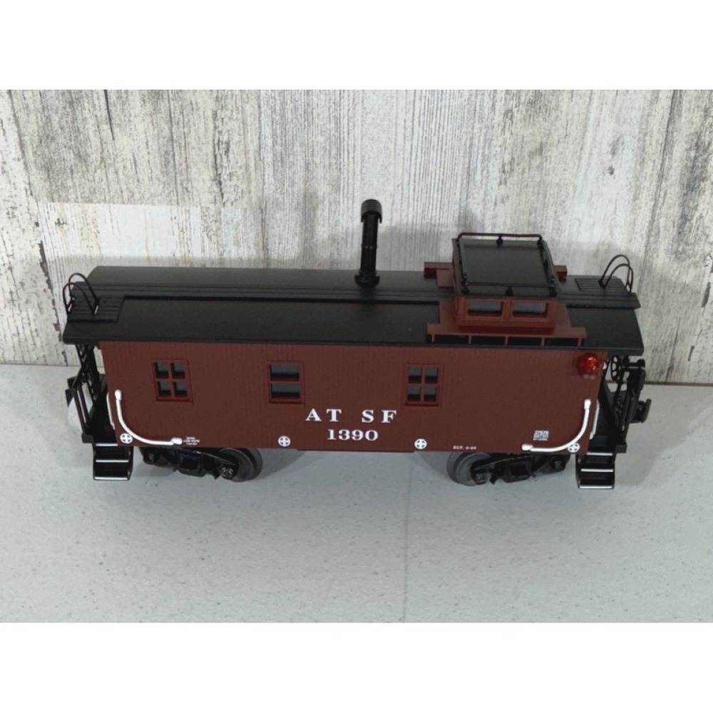 Lionel Santa Fe Wood-Sided Caboose O Gauge 1390 6-27678 Smoke Interior Light
